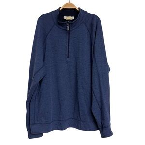 Mens Tommy Bahama Reversible Half Zip Long Sleeve Sweater‎ Sweatshirt XL